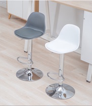 Bar chair Nordic modern minimalist front bench chair lift home high stool bar chair back fashion swivel chair