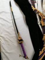 The Original God Linghua cosplay props weapon weapon single-hand sword rock knot green sky eye shadow knife green sword wooden