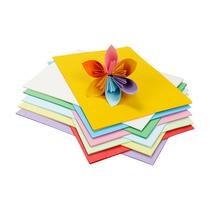 Childrens a4 color origami color paper printing paper Copy paper thickened hard cardboard Kraft paper textured paper Handmade paper multifunctional square thousand paper crane kindergarten students DIY production materials