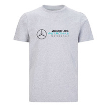 2021 season new F1 summer AMG team theme racing suit short-sleeved T-shirt car work card machine