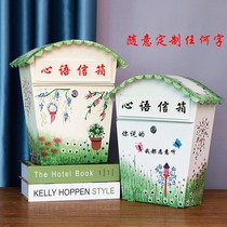 Large signal box hanging wall with lock box Newspaper box inquired creative mailbox large and secondary school mailbox