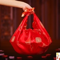 Baggage cloth Wedding baggage leather Chinese wedding womans maiden dowry supplies Daquan Wrapped Xiben large red cloth