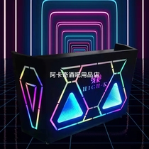 New luminous DJ station KTV box room disc player table electric audio bar nightclub luminous mobile LOGO customization