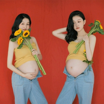 Pregnant women photography clothing new big belly photos pregnant mommy clothing photo studio pregnant women Photo clothing hipster