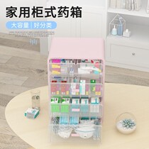 Medicine box Family large-capacity household small medicine box emergency medicine storage box multi-layer medicine box large finishing box