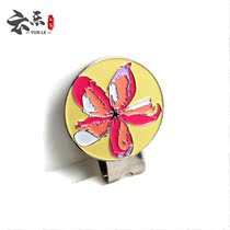 Metal golf hat clip mark custom-made logo magnetic ball mark enterprise activity paint enamel craft factory