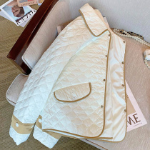 Han edition small fragrance design white diamond thick coat woman autumn and winter Han edition of small niche chic cotton clamp
