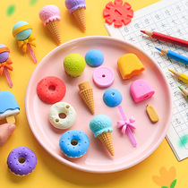 Small Gift Prizes Unicorn Rubber Erasers Mini Cute Cartoon Elementary School Kids Creative Fruit Children Pen Eraser