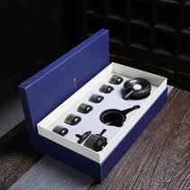 Lazy Stone Mill semi-automatic tea set tea pot home ceramic kung fu set tea breeder whole set of gift box