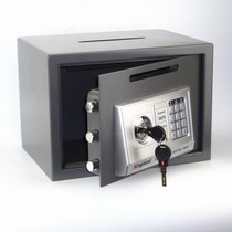 Fingerprint small home safe anti-theft office safe coin hotel cash register box piggy bank door cast top