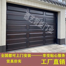 Aluminum alloy flap garage door electric garage rolling door industrial lift door European-style silent door Villa garage door