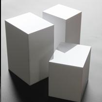 Acrylic White Hollow Small cube jewelry hand-made base porcelain cosmetics display table photography props