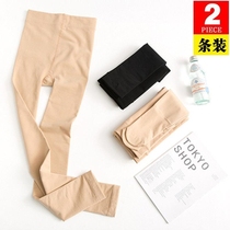 2 strips of ankle-length pants socks women Spring and Autumn stockings womens pantyhose leggings womens outer wear anti-hook silk thin