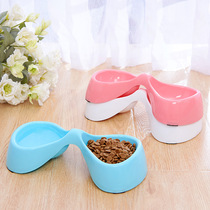 Dog Twin Bowl Cat Basin Eating Basin Dual-use Cat Rice Bowl dog Bowl Leakproof Drinking Water Cat Food Bowl Pet Bowl dog Bowl Rice Bowl