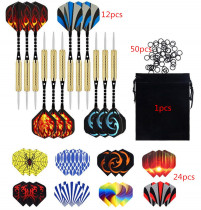 12 darts pack 50 anti - slip ring 18 grams of dart needle aluminum alloy rod hard 18g dart needle fell aluminum