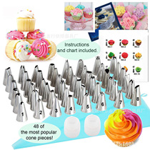 90PCs baking tools set cake DIY Uy utensils decorating table flower bag cream mouth supplies home common use