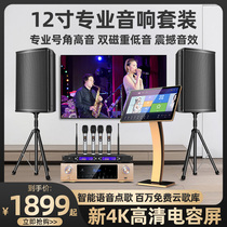 Yinfeitt family KTV audio set full karaoke home ksong song machine capacitive touch screen integrated