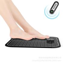 Manufacturer straight for pulse reflexology foot massage cushion EMS physiotherapy pedicure machine remote vibration plantar massager
