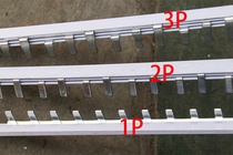 Electrical bus 1P 32A brass air-open wiring copper row copper busbar Copper busbar connection row