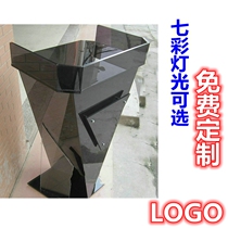 Wedding EMCEE lectern Consulting hotel Transparent lectern Acrylic Church welcome desk Consulting desk Crystal lectern