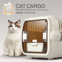 Cat Leshi air box Cat out box portable cage air delivery box pet suitcase cat nest