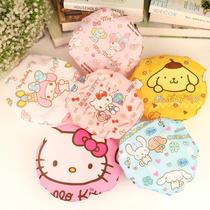 Thickened Japanese cartoon cute Melody shower cap adult children Bath soft tarpaulin cap double-layer anti-oil smoke
