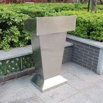 Stainless steel speaking desk Outdoor Property Front Desk Restaurant Restaurant Speaker Desk Consulting Desk