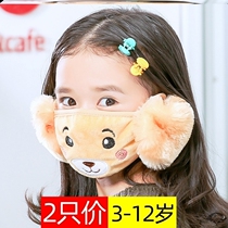 Masks ear protection two-in-one childrens New Year of Ox soft home dustproof and cold-proof creative pattern Spring