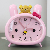  Alarm clock Childrens girl bedroom silent wake-up artifact powerful wake-up cute student special cute ornaments clock