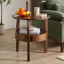Home Comfort Solid Wood Side Table Tea Table Simple Living Room Edge A Few Small Round Table Creativity Corner A Few Small Tables A Generation Hair