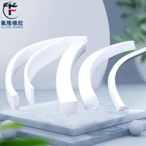 Non-standard anti-crash silicone foam square bar white high temperature resistant flame retardant windproof waterproof oil sealing silicone foam strip