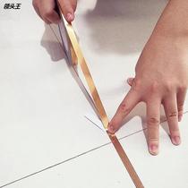 Self-adhesive edge floor tile floor tile tile sticker wall gap decorated floor sticker 5mm*50cm