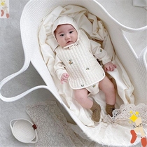 ins Korean baby portable basket sleeping basket newborn basket hand carrying basket car Portable out baby cradle