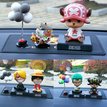  Car decoration one piece car with Luffy car cartoon creative high-end male cute personality center console doll