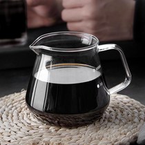 Glass coffee utensils Hand brewing cup Coffee pot cooking household sharing pot Kettle Mini small tool with scale