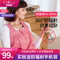 Radiation-proof clothing Pregnant womens clothing pregnant female office workers computer belly invisible inside and outside wear four seasons skirt vest