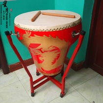 16 18 20 inch flower pot drum auspicious Dragon flower pot drum red drum cowhide tea table drum Watch Drum