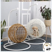 Rattan Hanging Bed Mat Cat Climbing Rack Removable Washable Summer Cat Nest Vines Round Teddy Rattan Hanging Basket All Season Universal