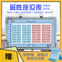 Class magnetic movable magnet seat table freshman roll list seat table student change table custom name magnetic sheet