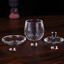 @ White transparent crystal thick glass bowl for bowls for bowls for cups for water cups for water for Buddha
