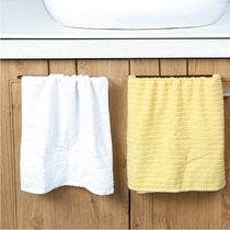 Creative non-perforated door back wall-mounted towel rack kitchen cabinet door cloth rack bathroom adhesive hook rack multifunctional