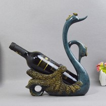 European swan decoration Home decoration Wine rack Entrance living room decoration Model room decoration wine cabinet crafts