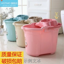 Mop bucket household vintage hand mop bucket mop bucket mop squeeze bucket manual cleaning bucket mop wring machine with pulley