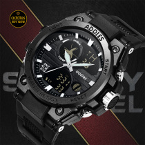 Factory supply new waterproof luminous plastic multifunctional watch mens outdoor sports LED explosive electronic watch
