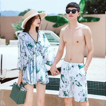 Swimsuit 2021 new couple spa sexy bikini seaside beach ins demeanor pretend honeymoon suit