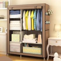Dough wardrobe fashion moisture-proof dustproof cloth plus C clothes cabinet simple reinforced storage cabinet small wardrobe