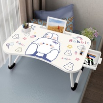 Dormitory artifact girls small objects bed small table ins Wind Net red folding table Kang table learning desk computer desk