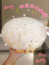 Buy one get a double shower cap waterproof bath head cover cute hair cover kitchen anti-oil smoke hair film Special