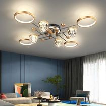 Living room lamp 2021 New Nordic light luxury chandelier modern simple atmosphere creative Net red ceiling lamp package