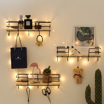 Put the key into the door storage box Wall-mounted Nordic living room bedroom key hook shelf Creative clothes clothes and hats